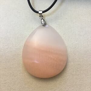 Large Coral Stone Necklace